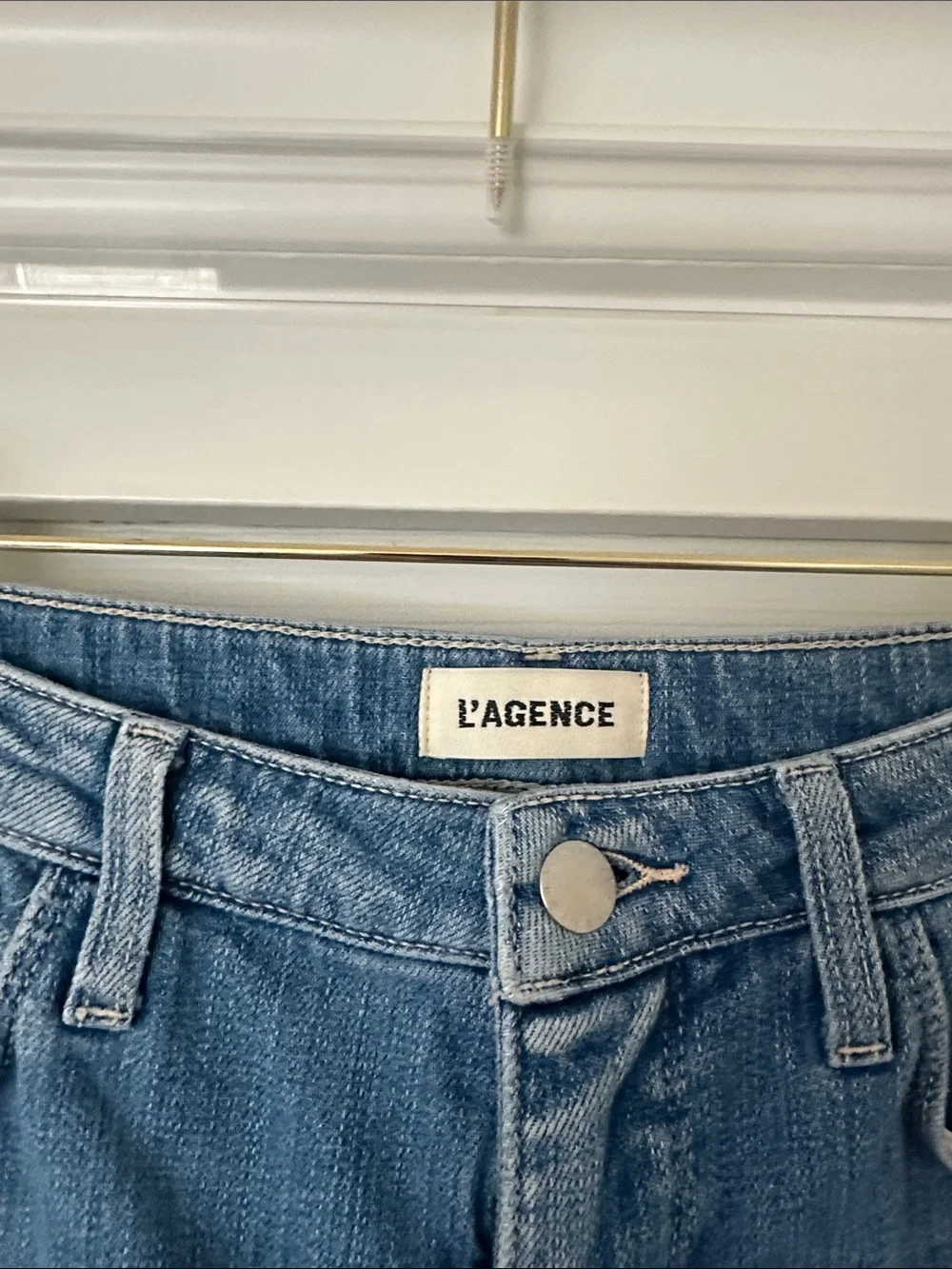 L'AGENCE Medium Blue Flare Jeans